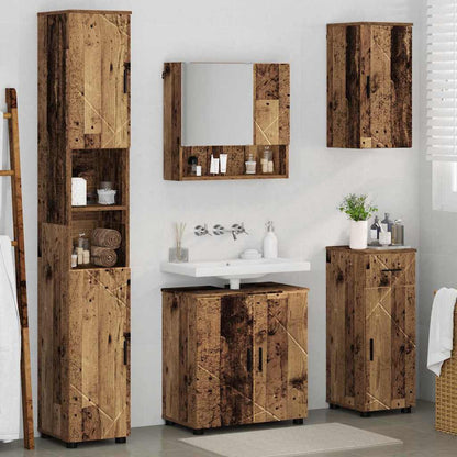Bathroom Furniture Set 5 pcs Old Wood 61 x 35 x 64 cm