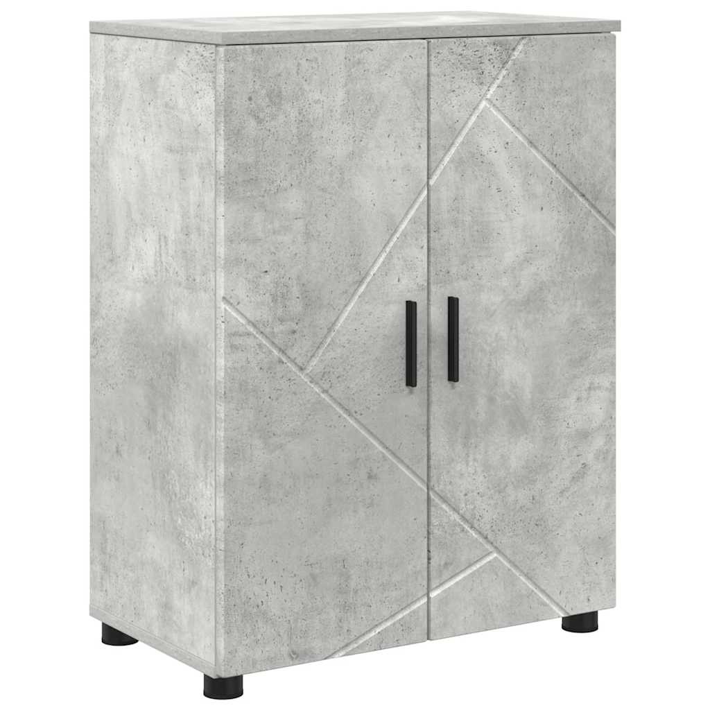 Bathroom Furniture Set Wall-mounted 4 pcs Concrete Grey