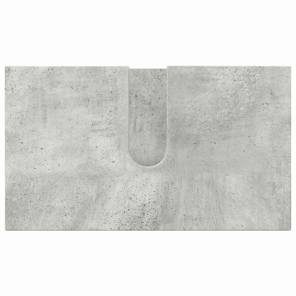 Bathroom Furniture Set Wall-mounted 4 pcs Concrete Grey