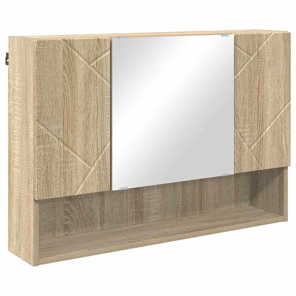 Bathroom Furniture Set with Drawer with Shelf 2 pcs Sonoma Oak