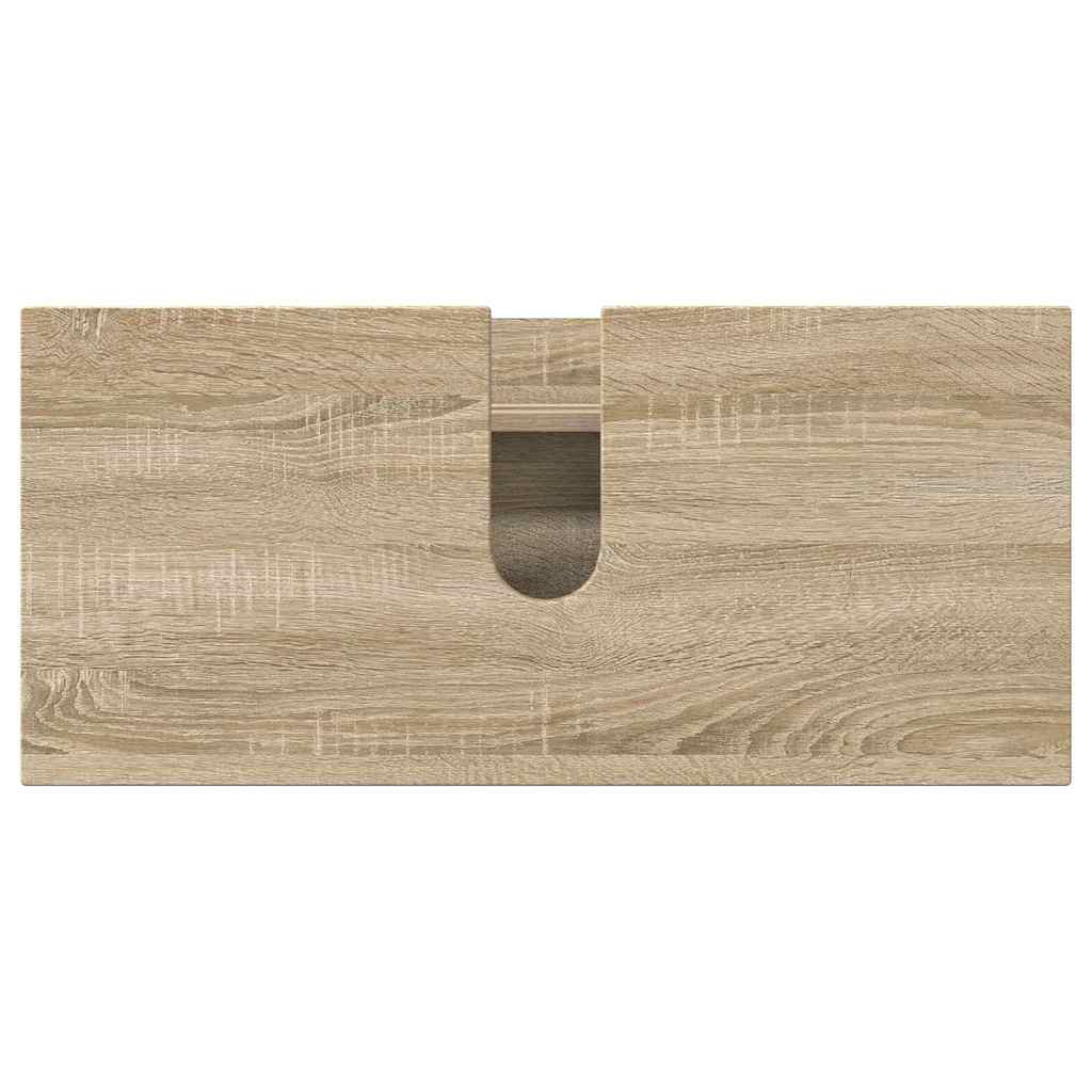 Bathroom Furniture Set with Drawer with Shelf 2 pcs Sonoma Oak