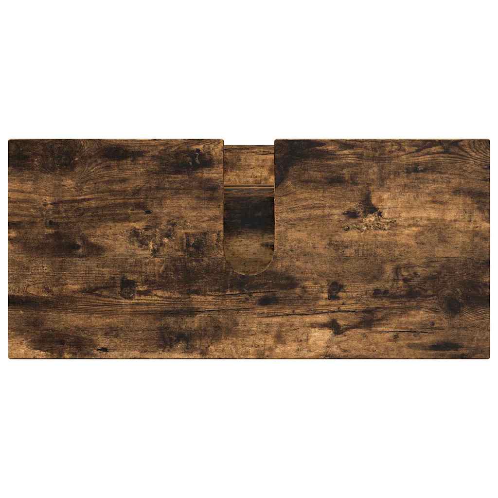 Bathroom Furniture Set 2 pcs Smoked Oak