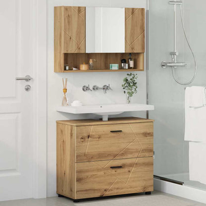 Bathroom Furniture Set 2 pcs Artisan Oak