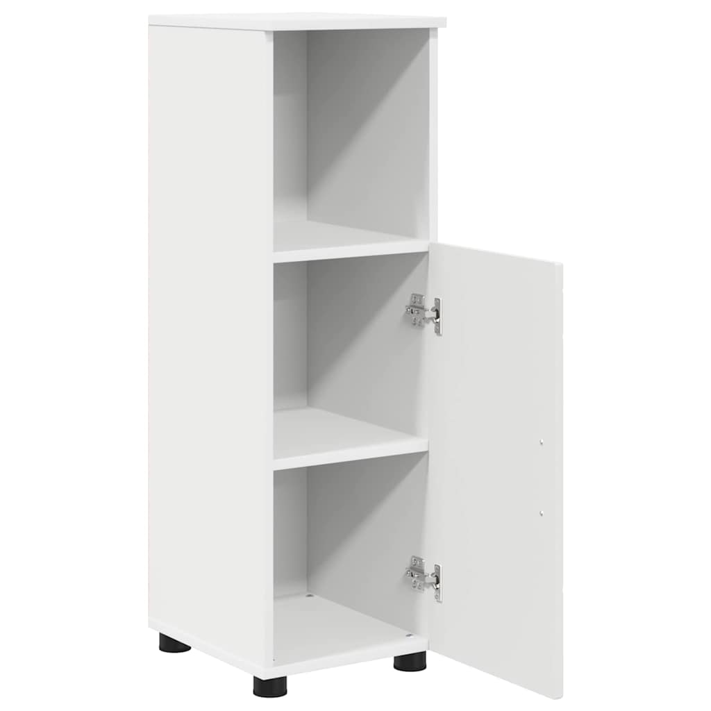 Bathroom Furniture Set 3 pcs White Engineered Wood and Metal