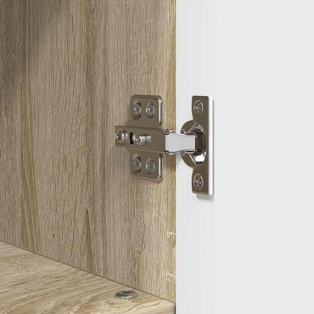 Bathroom Furniture Set with Drawer with Shelf 3 pcs Sonoma Oak