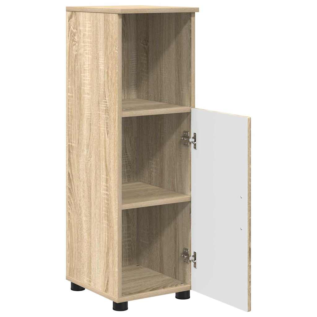 Bathroom Furniture Set with Drawer with Shelf 3 pcs Sonoma Oak