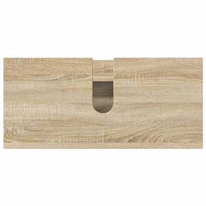Bathroom Furniture Set with Drawer with Shelf 3 pcs Sonoma Oak