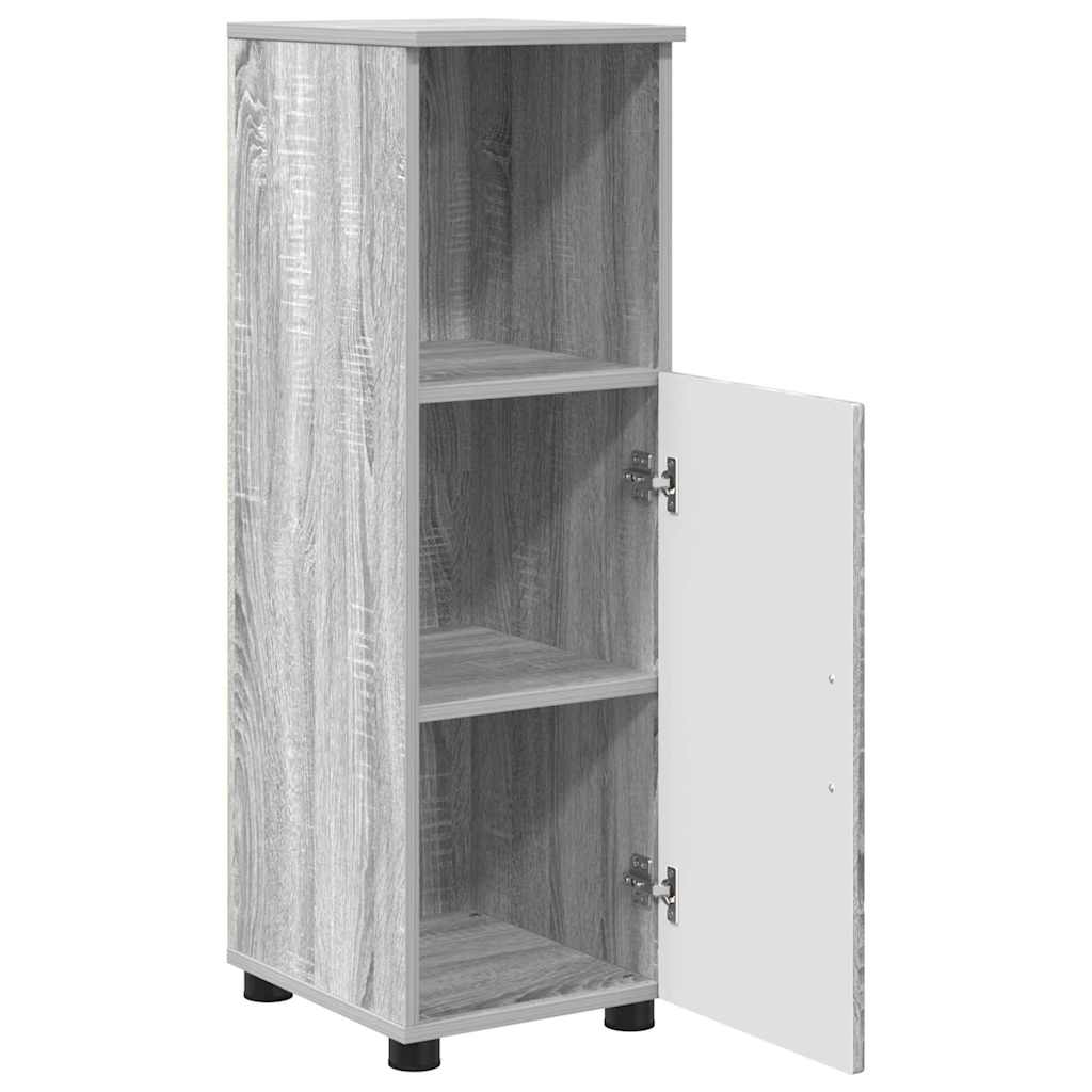 Bathroom Furniture Set with Drawer with Shelf 3 pcs Grey Sonoma