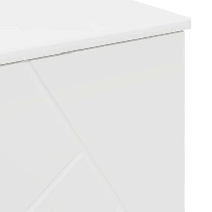 Bathroom Furniture Set 3 pcs White Engineered Wood and Metal