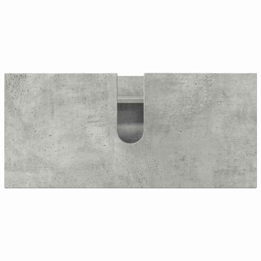 Bathroom Furniture Set with Drawer 3 pcs Concrete Grey