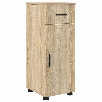 Bathroom Furniture Set with Drawer with Shelf 4 pcs Sonoma Oak