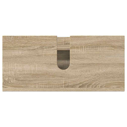 Bathroom Furniture Set with Drawer with Shelf 4 pcs Sonoma Oak