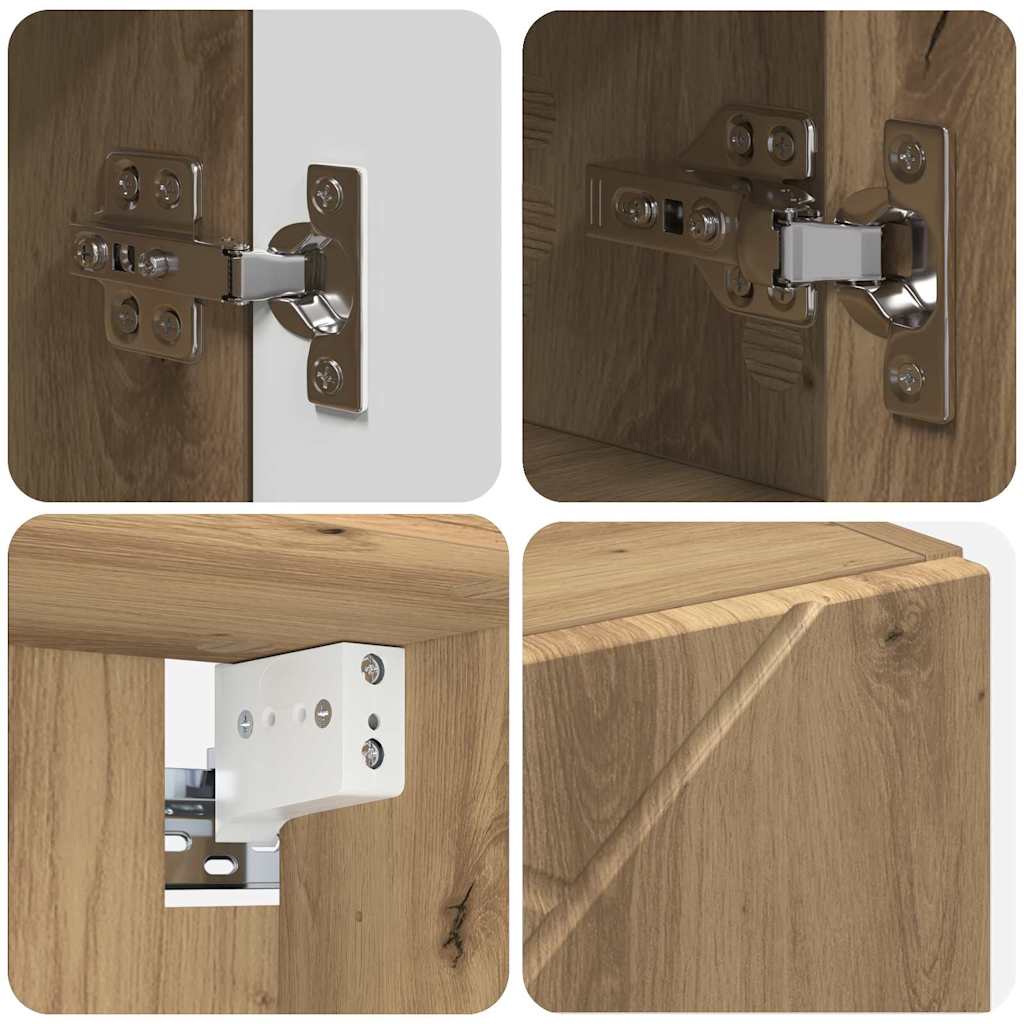 Bathroom Furniture Set 4 pcs Artisan Oak