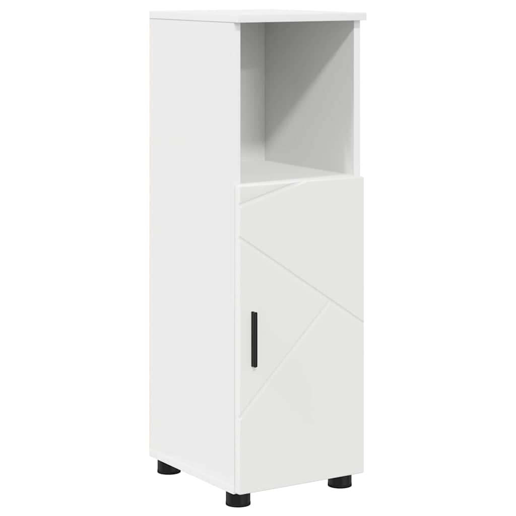 Bathroom Furniture Set 5 pcs White Engineered Wood and Metal
