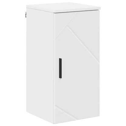 Bathroom Furniture Set 5 pcs White Engineered Wood and Metal