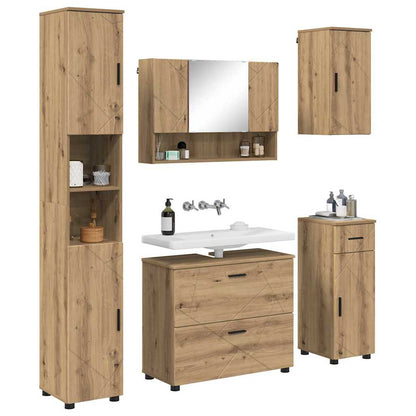 Bathroom Furniture Set 5 pcs Artisan Oak