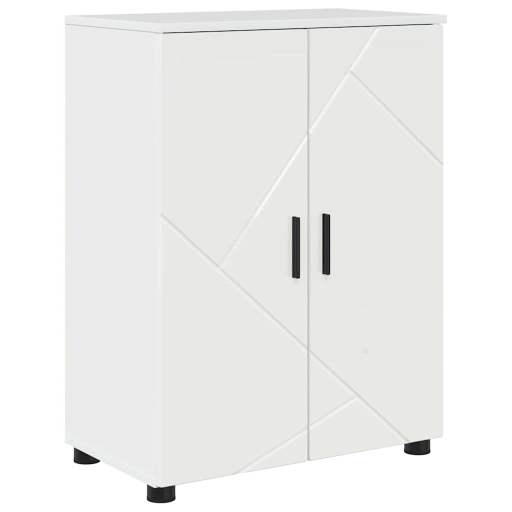 Bathroom Furniture Set with Drawer 4 pcs High Gloss White