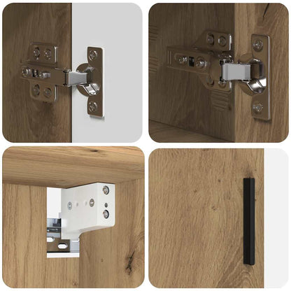 Bathroom Furniture Set 4 pcs Artisan Oak