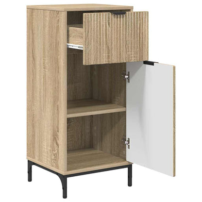 Bathroom Furniture Set with Drawer with Shelf 2 pcs Sonoma Oak
