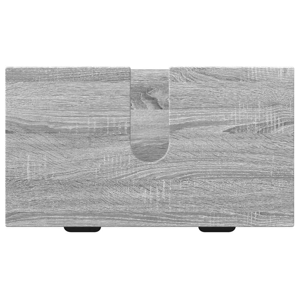 Bathroom Furniture Set with Drawer with Shelf 2 pcs Grey Sonoma