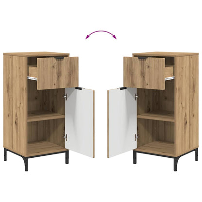 Bathroom Furniture Set with Drawer with Shelf 2 pcs Artisan Oak