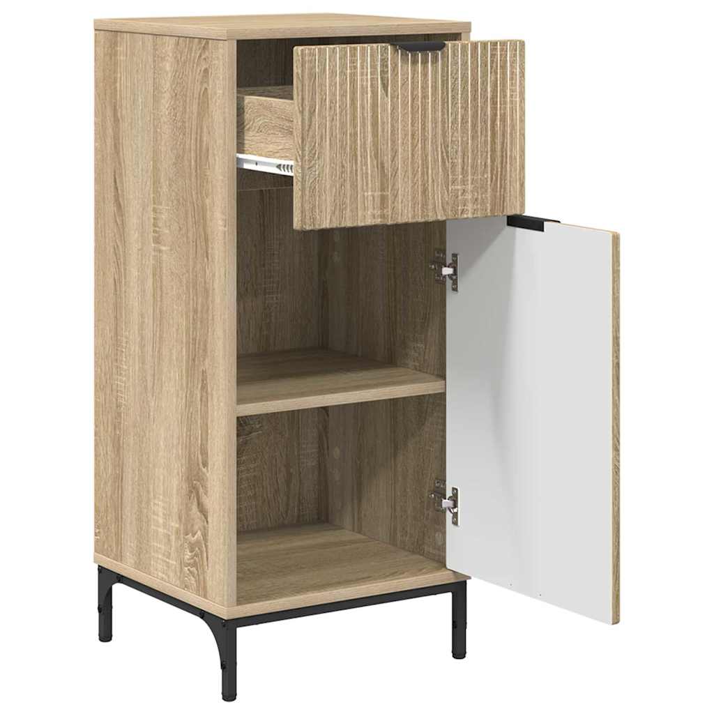Bathroom Furniture Set 3 pcs Sonoma oak Engineered wood