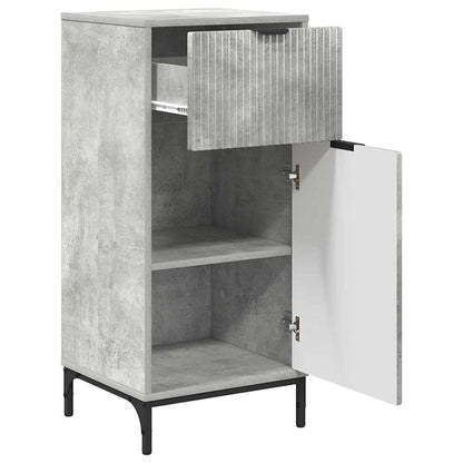 Bathroom Furniture Set 3 pcs Concrete grey Engineered wood