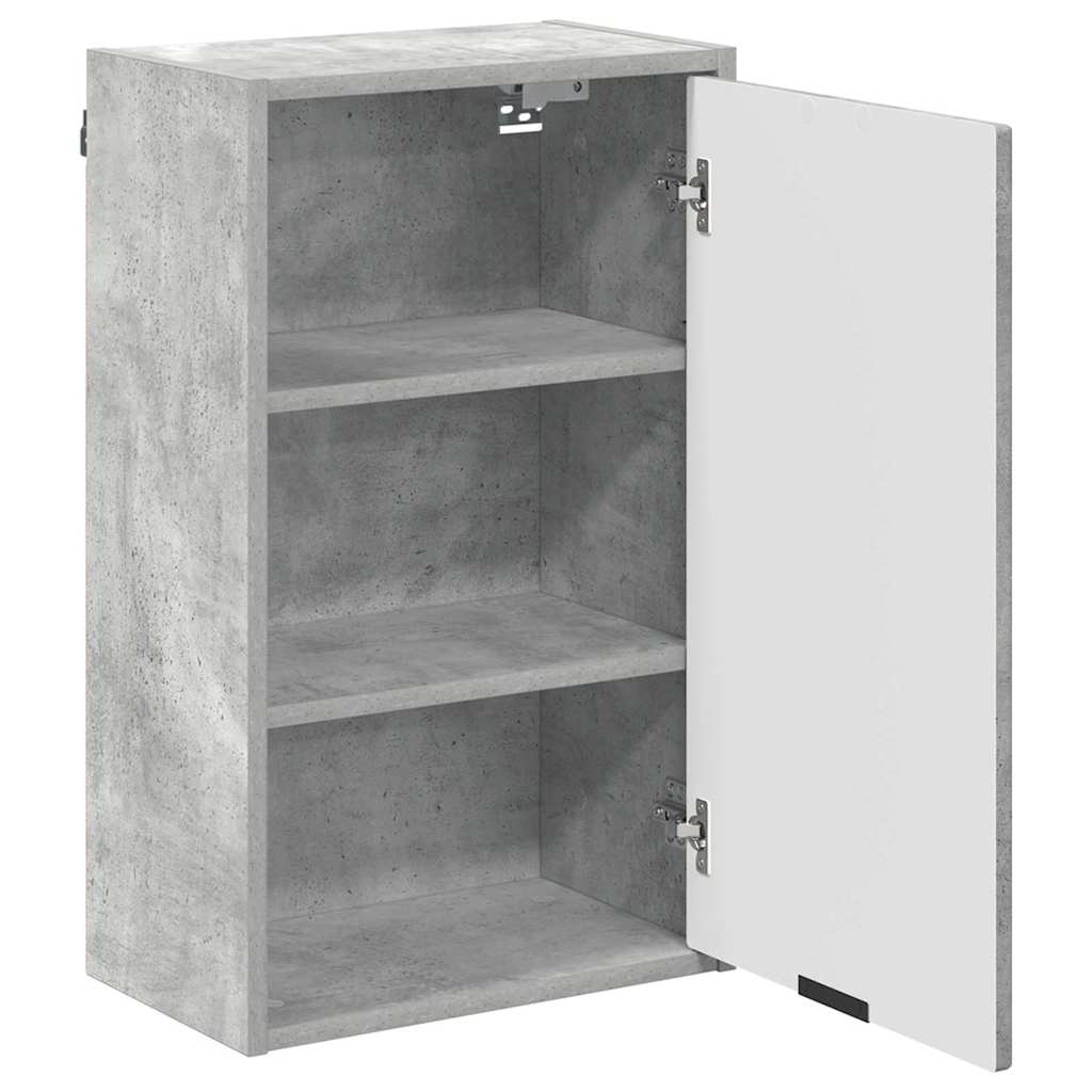 Bathroom Furniture Set 3 pcs Concrete grey Engineered wood