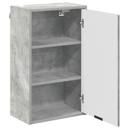Bathroom Furniture Set 3 pcs Concrete grey Engineered wood