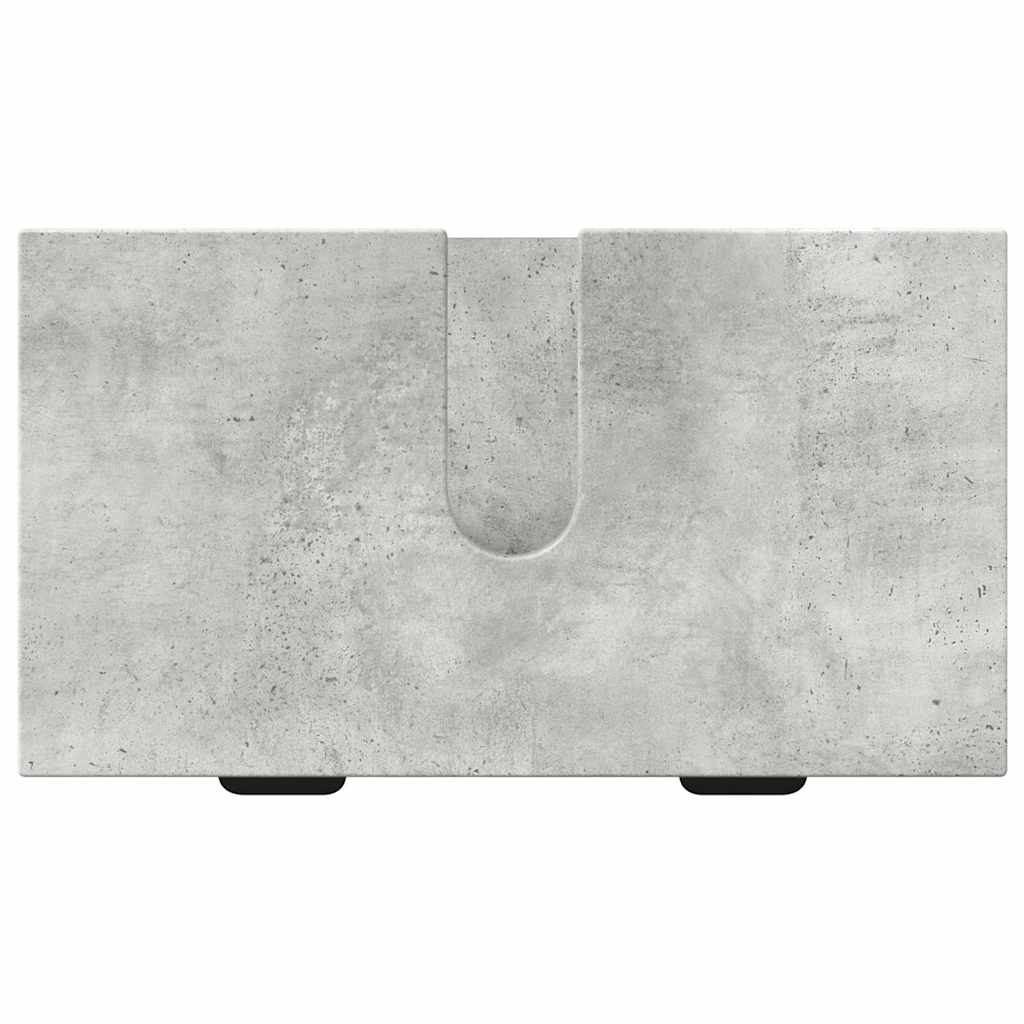 Bathroom Furniture Set 3 pcs Concrete grey Engineered wood