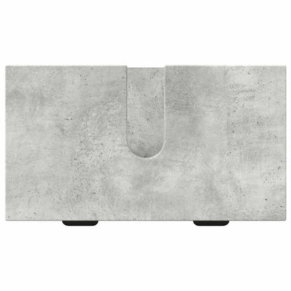 Bathroom Furniture Set 3 pcs Concrete grey Engineered wood