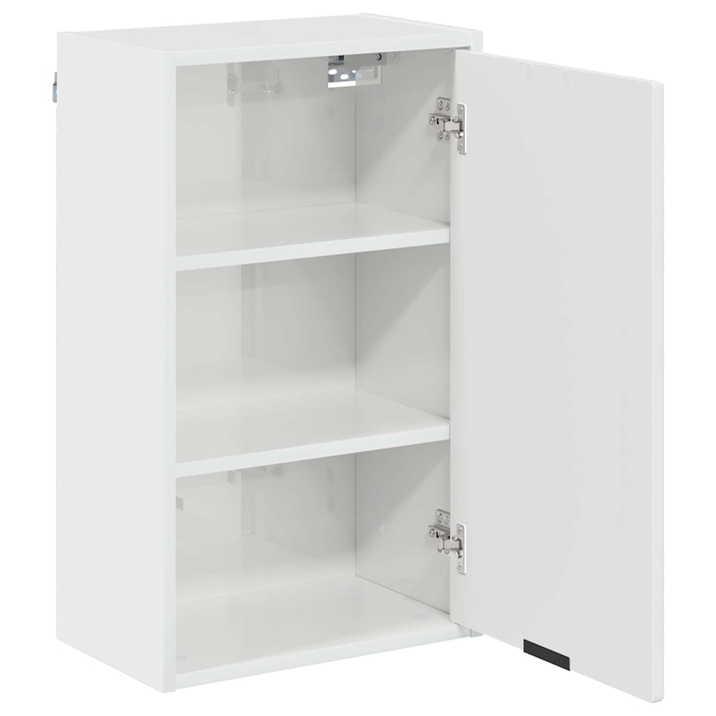 Bathroom Furniture Set 3 pcs High gloss white Engineered wood