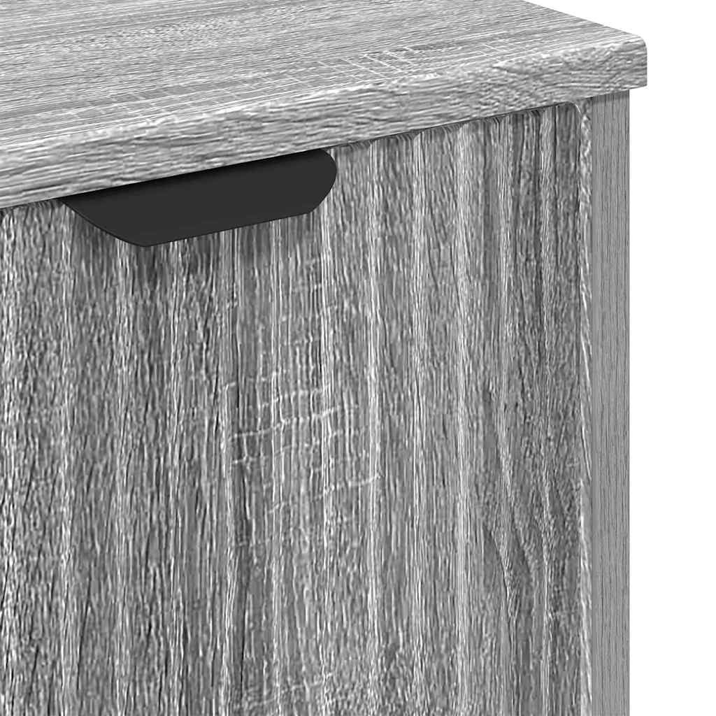 Bathroom Furniture Set 3 pcs Grey sonoma Engineered wood