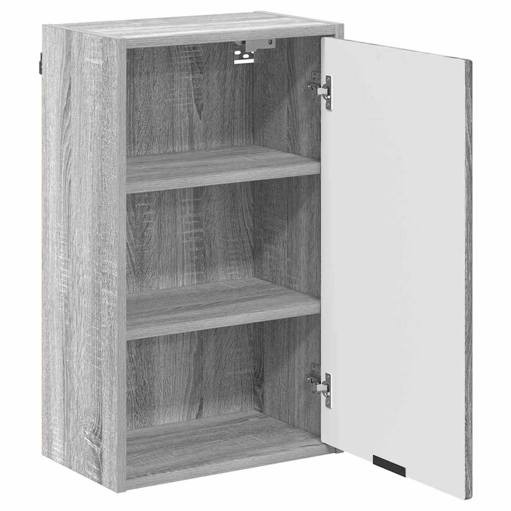 Bathroom Furniture Set 3 pcs Grey sonoma Engineered wood