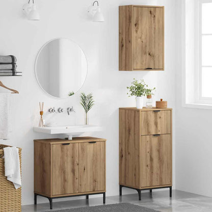 Bathroom Furniture Set 3 pcs Artisan Oak