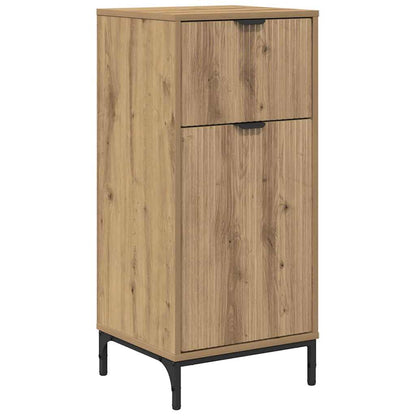 Bathroom Furniture Set 4 pcs Artisan Oak Engineered wood, Metal