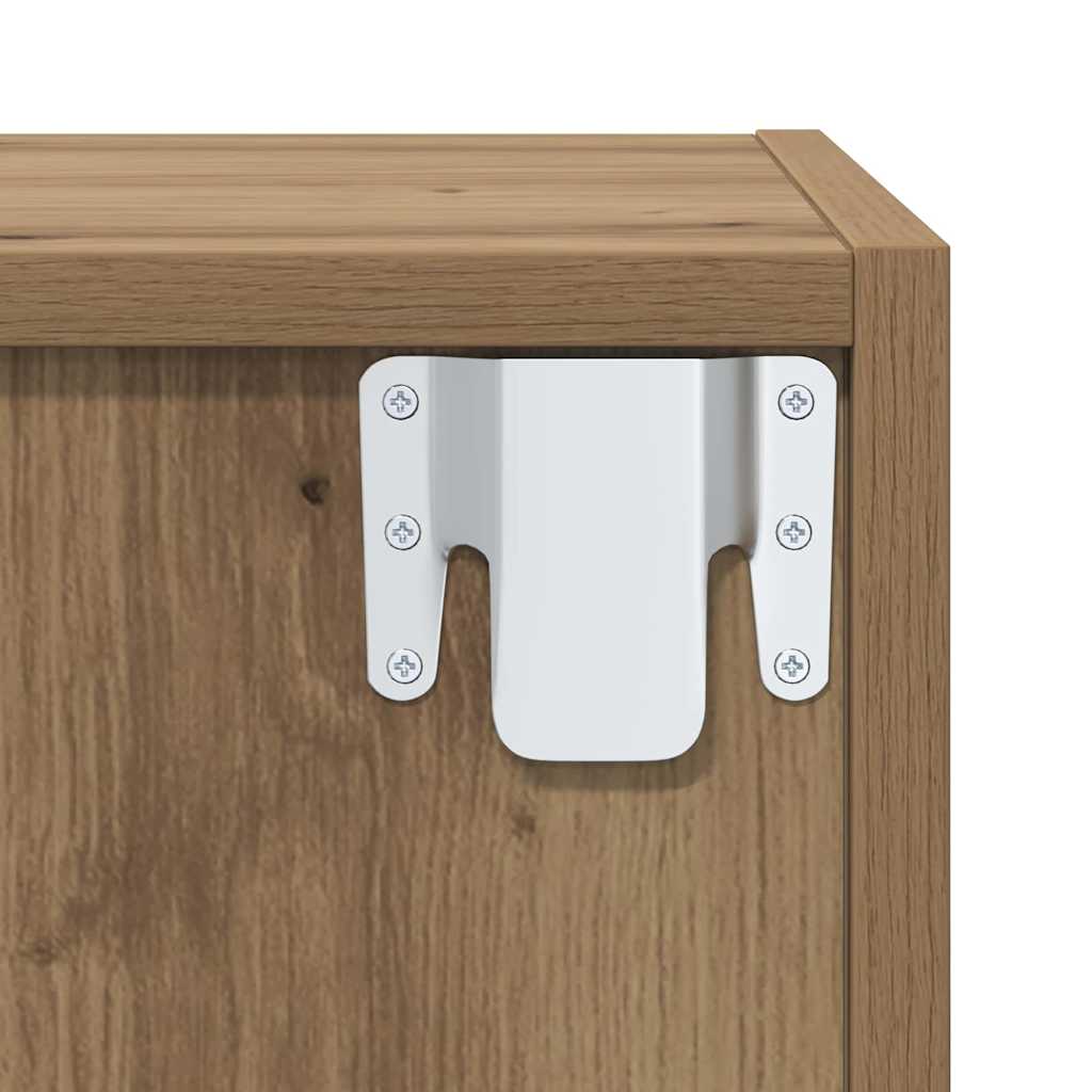 TV Cabinet Set Wall-mounted 4 pcs Artisan Oak Engineered Wood