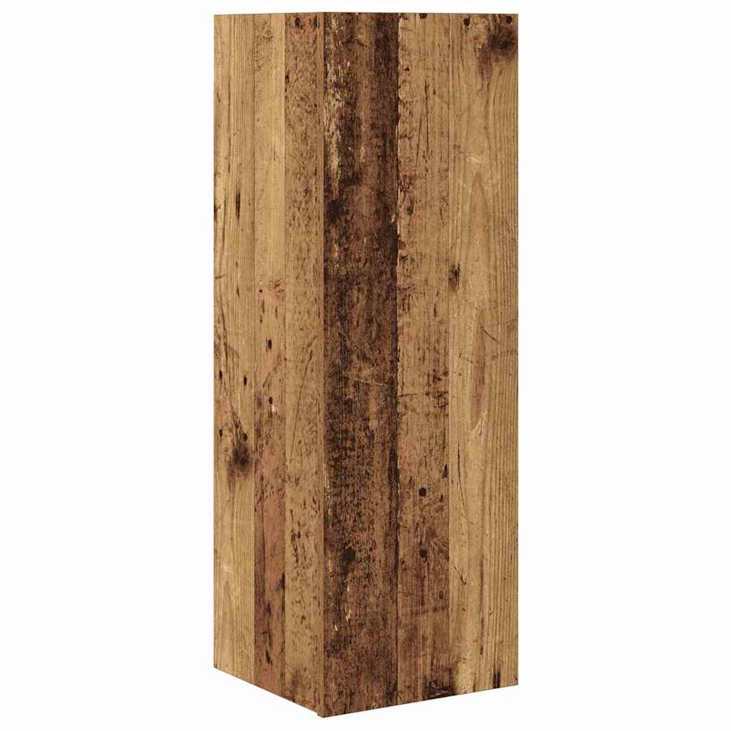 TV Cabinet Set Wall-mounted 7 pcs Old Wood Engineered Wood