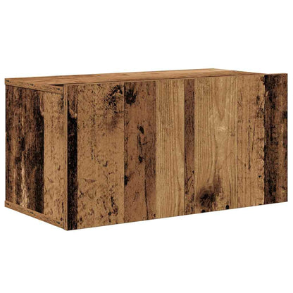 TV Cabinet Set Wall-mounted 7 pcs Old Wood Engineered Wood