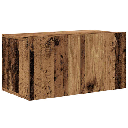 TV Cabinet Set Wall-mounted 3 pcs Old Wood Engineered Wood
