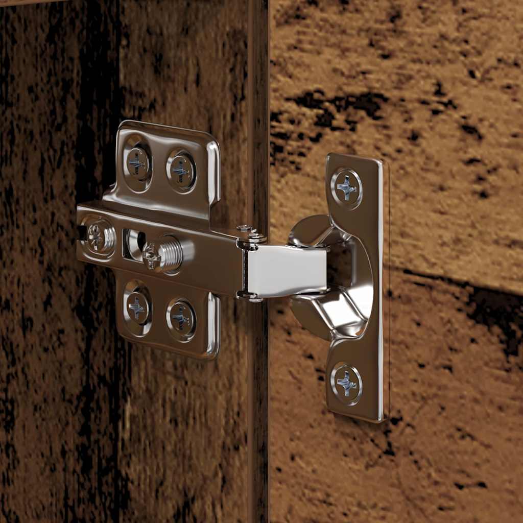 TV Cabinet Set Wall-mounted 10 pcs Old Wood Engineered Wood