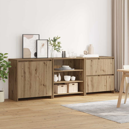 Sideboard 3 pcs Artisan Oak 70 x 41 x 75 cm Engineered Wood