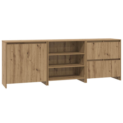 Sideboard 3 pcs Artisan Oak 70 x 41 x 75 cm Engineered Wood