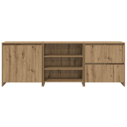 Sideboard 3 pcs Artisan Oak 70 x 41 x 75 cm Engineered Wood