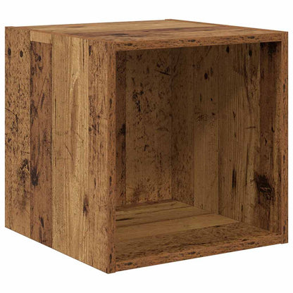 TV Cabinet Set Wall-mounted 2 pcs Old Wood Engineered Wood