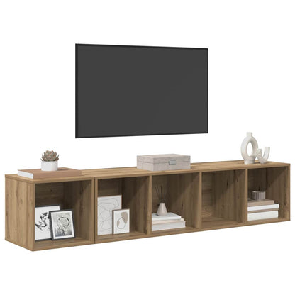 TV Cabinet Set 2 pcs Artisan Oak Engineered Wood