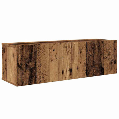 TV Cabinet Set Wall-mounted 5 pcs Old Wood Engineered Wood