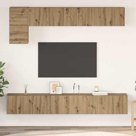 TV Cabinet Set 5 pcs 100 x 30 x 30 cm Artisan Oak