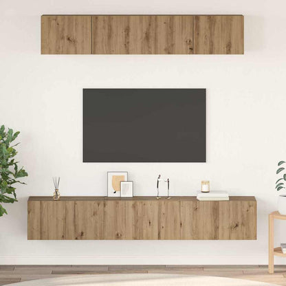 TV Cabinet Set 5 pcs Artisan Oak Engineered Wood