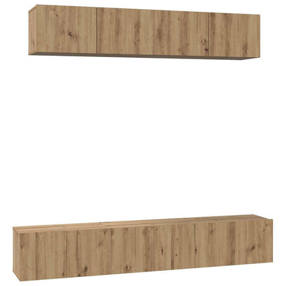 TV Cabinet Set 5 pcs Artisan Oak Engineered Wood